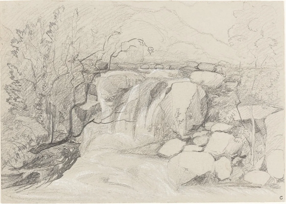 Waterfall With Rocks