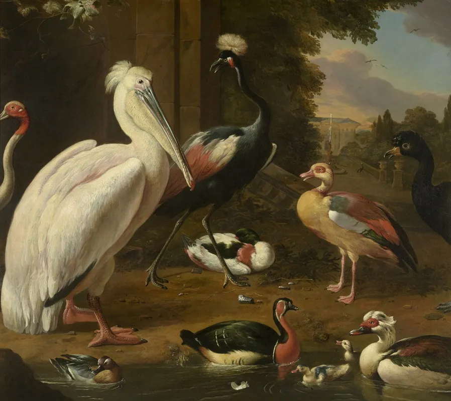 Waterfowl Melchior De Hondecoeter Wall Art by Melchior d'Hondecoeter - High-Resolution Digital Print