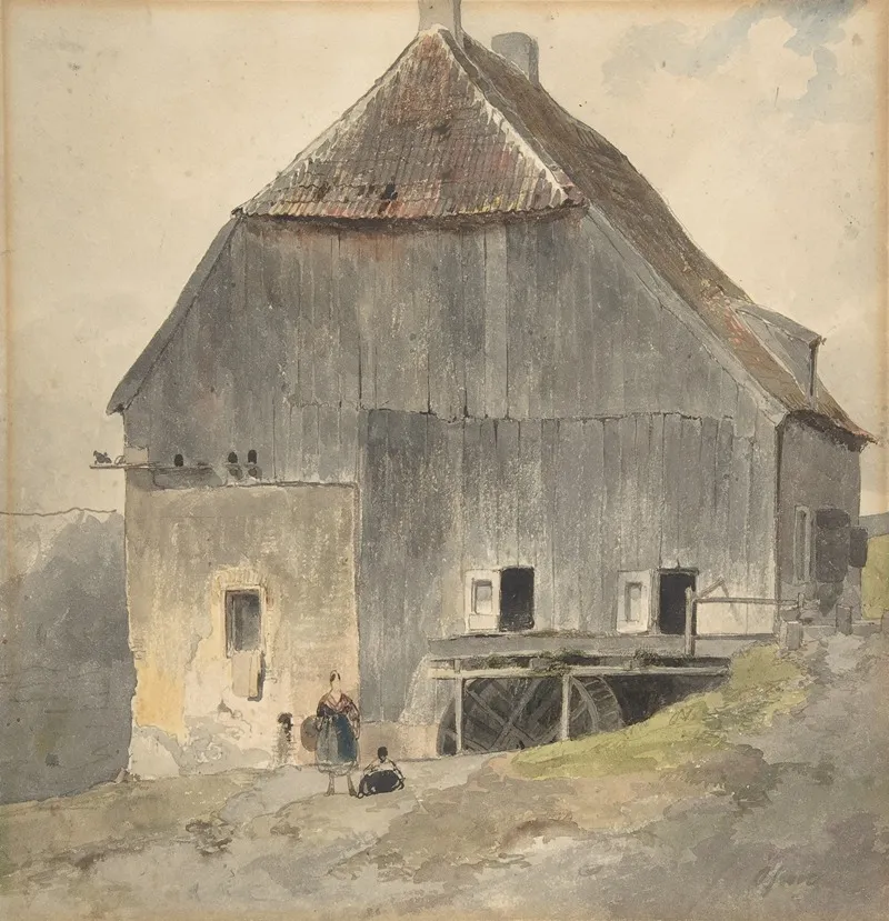 Watermill Wall Art by Ernst Erwin Oehme - High-Resolution Digital Print