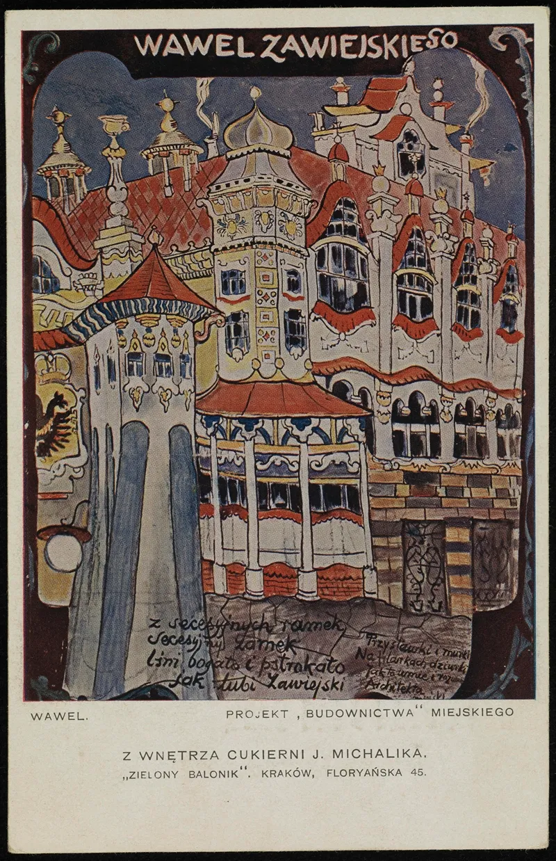 Wawel Zawiejskiego Wall Art by nakład J. Czerneckiego - High-Resolution Digital Print