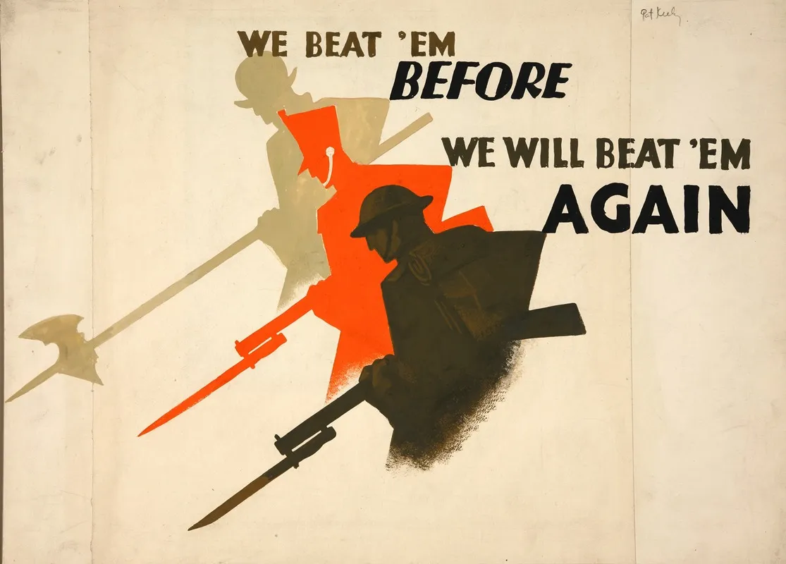 We Beat Em Before We Will Beat Em Again Wall Art by Pat Keely - High-Resolution Digital Print