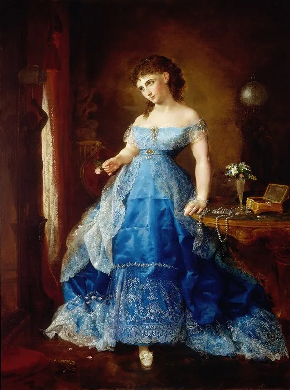 We Both Must Fade Mrs Fithian Wall Art by Lilly Martin Spencer - High-Resolution Digital Print