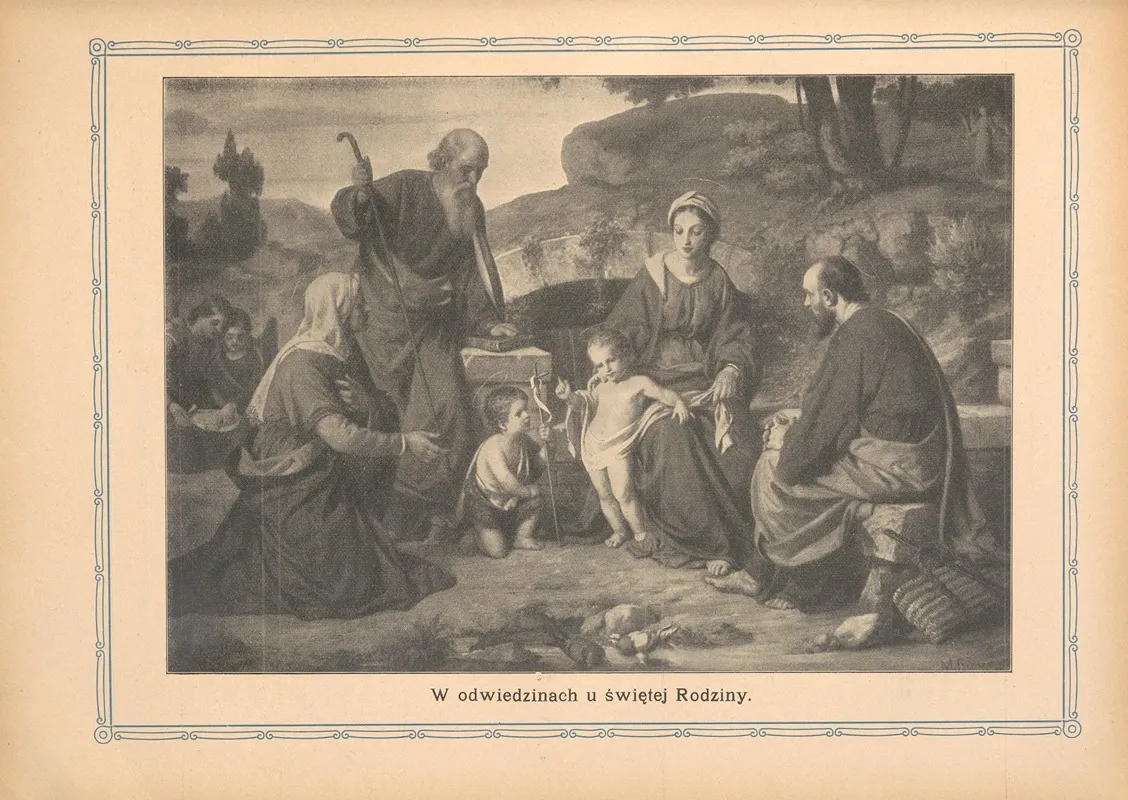 W‎ ‎odwiedzinach‎ ‎u‎ ‎swietej‎ ‎rodziny Wall Art by Otto Bitschnau - High-Resolution Digital Print