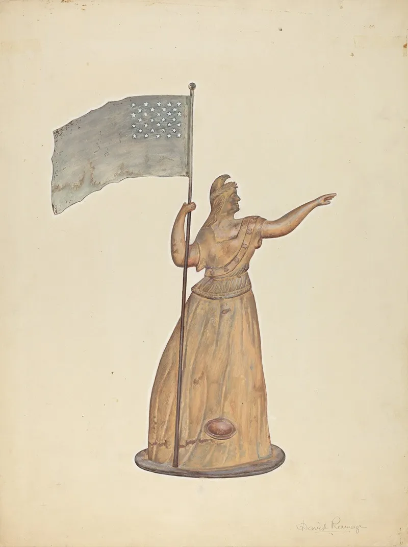 Weather Vane Goddess Of Liberty