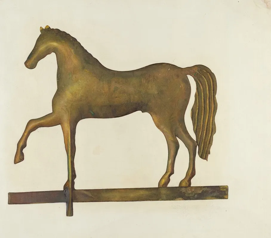 Weather Vane Horse 2 Wall Art by Gertrude Koch - High-Resolution Digital Print