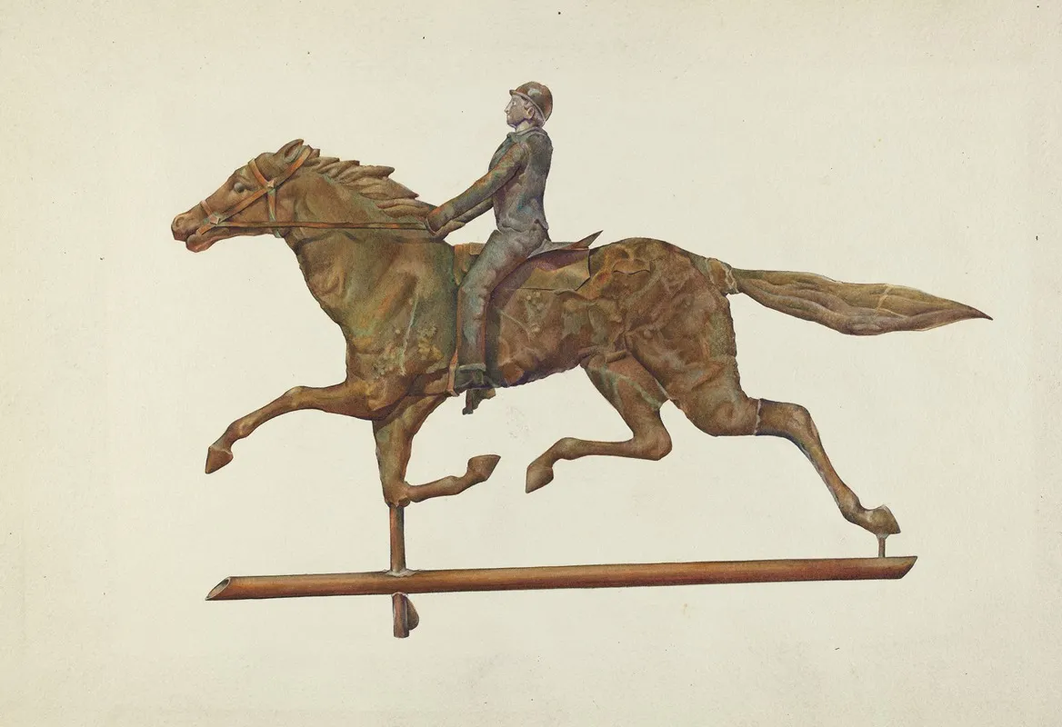 Weather Vane Horse And Rider