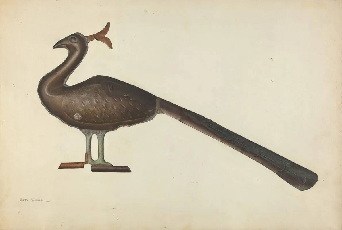 Weather Vane Peacock