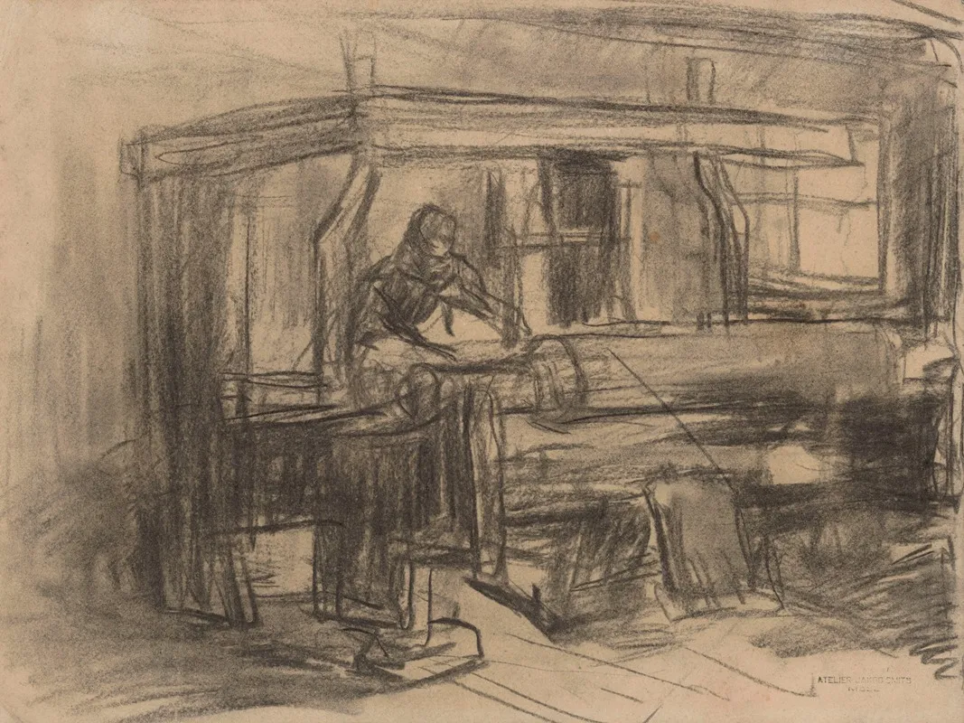 Weaver At His Loom