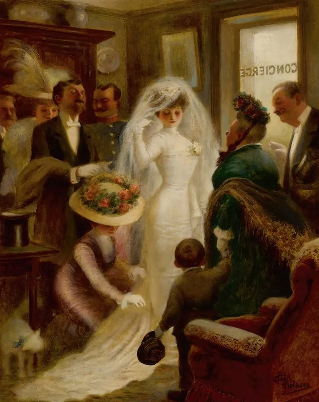Wedding Day Wall Art by Albert Guillaume - High-Resolution Digital Print