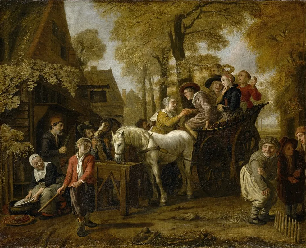 Wedding In The Countryside Wall Art by Jan Victors - High-Resolution Digital Print