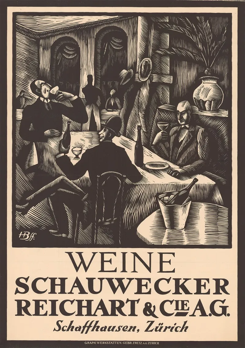 Weine Schauwecker Reichart Cie A G Wall Art by Henry Bischoff - High-Resolution Digital Print