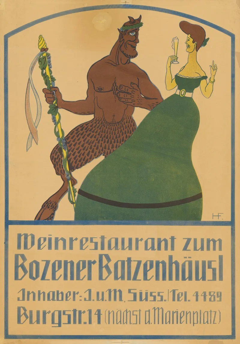 Weinrestaurant Zum Bozener Batzenhausl Wall Art by Franz Henseler - High-Resolution Digital Print