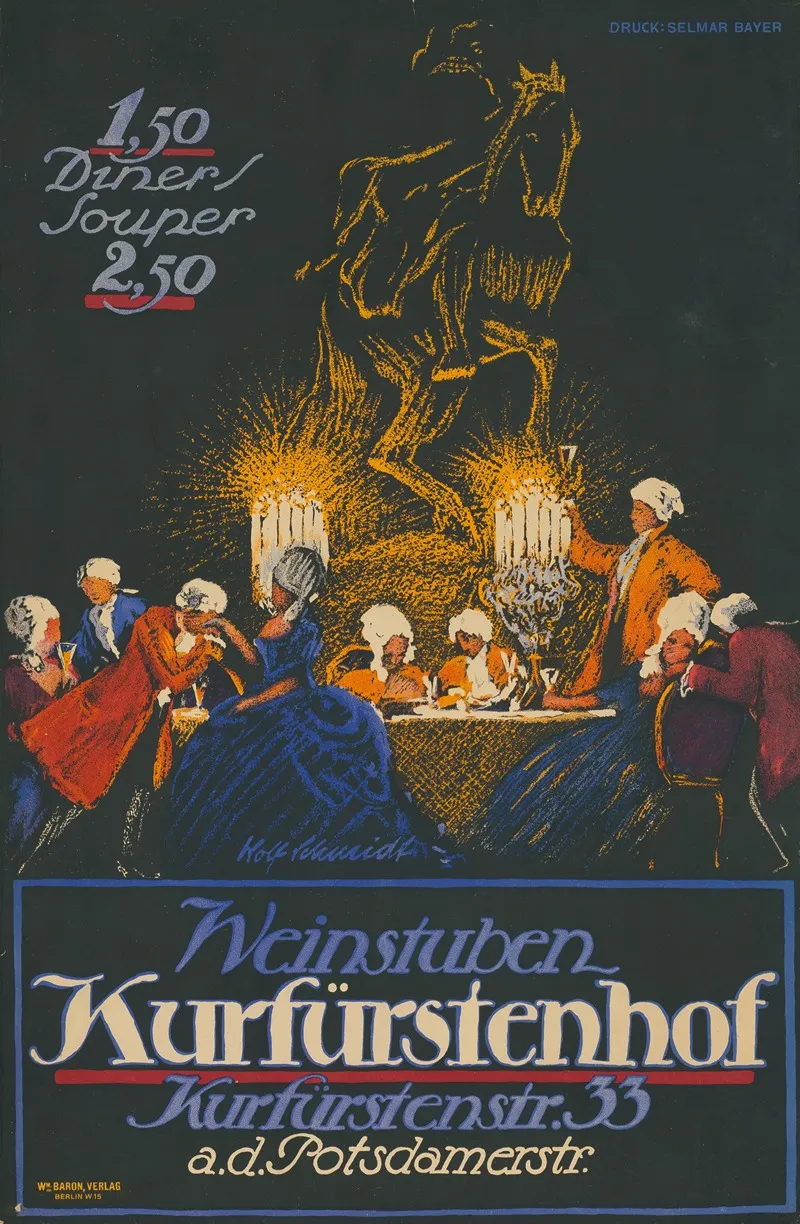 Weinstuben Kurfurstenhof Wall Art by Wolf Schmidt - High-Resolution Digital Print