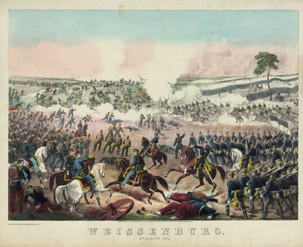 Weissenburg 4th August 1870 Wall Art by Henry Jerome Schile - High-Resolution Digital Print