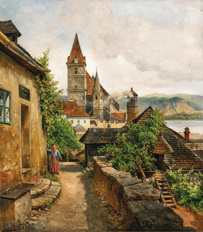 Weissenkirchen In The Wachau Wall Art by Ladislaus Eugen Petrovits - High-Resolution Digital Print