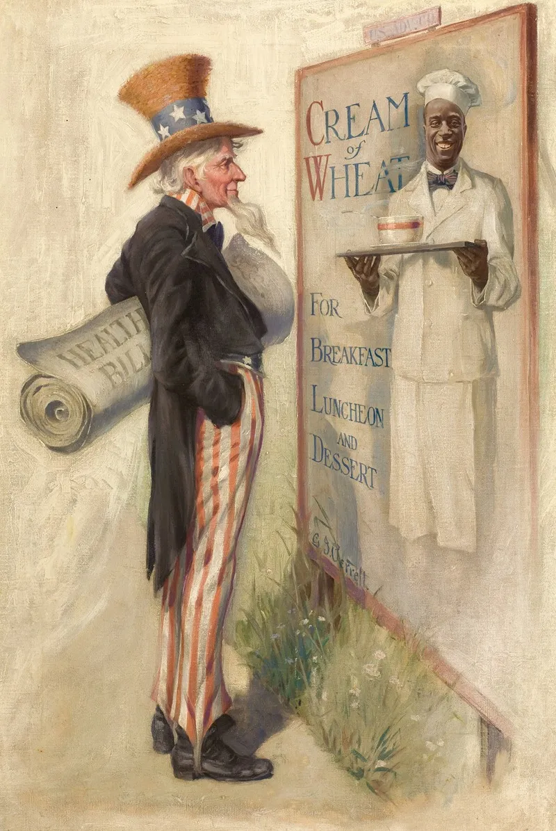 Well Youre Helping Some Cream Of Wheat Ad Illustration Wall Art by Galen J. Perrett - High-Resolution Digital Print