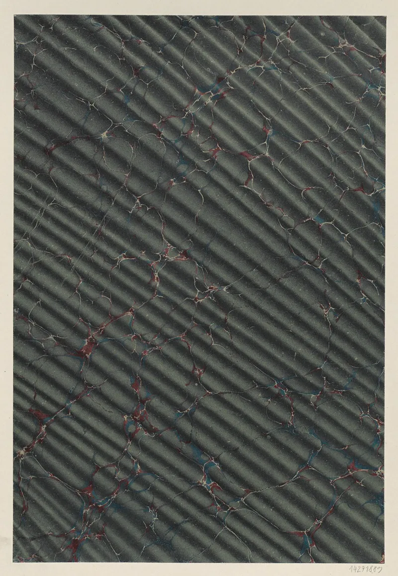 Wellenmarmorpapier 2 Wall Art by Bunt- und Luxuspapierfabrik Goldbach - High-Resolution Digital Print