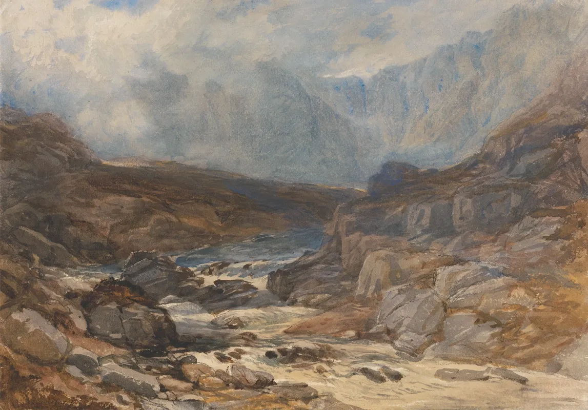 Welsh Mountain Stream Wall Art by David Cox Jnr - High-Resolution Digital Print