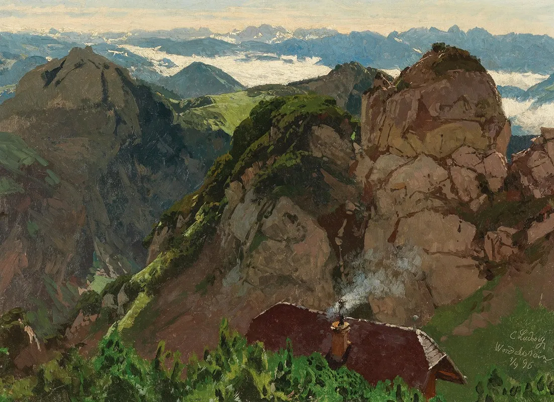 Wendelstein Wall Art by Carl Julius Emil Ludwig - High-Resolution Digital Print