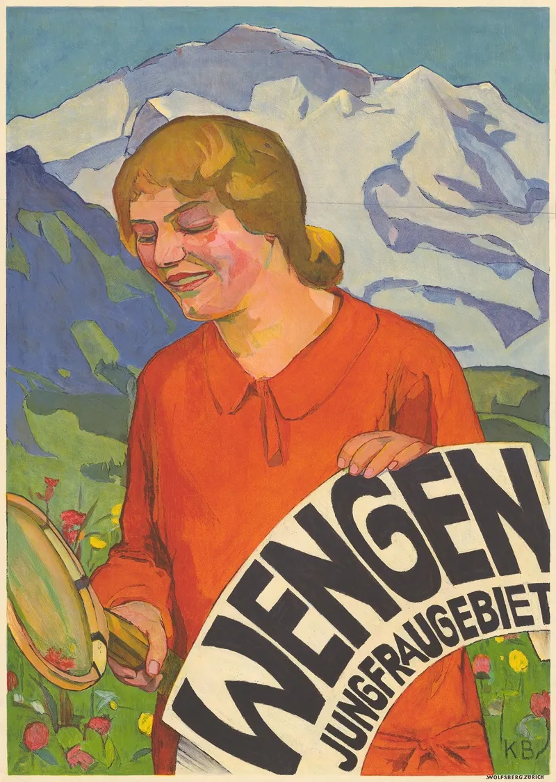 Wengen Jungfraugebiet Wall Art by Klara Borter - High-Resolution Digital Print