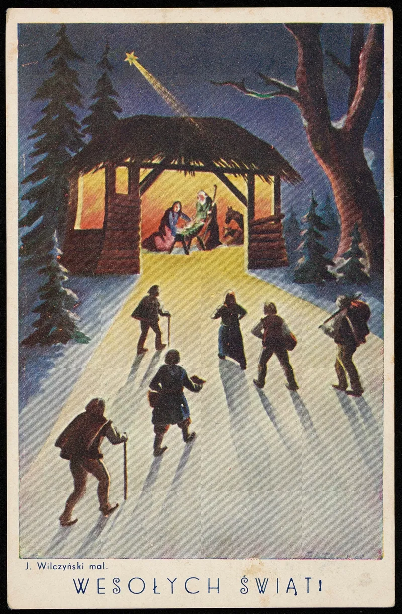 Wesolych Swiat 15 Wall Art by Józef Wilczyński - High-Resolution Digital Print