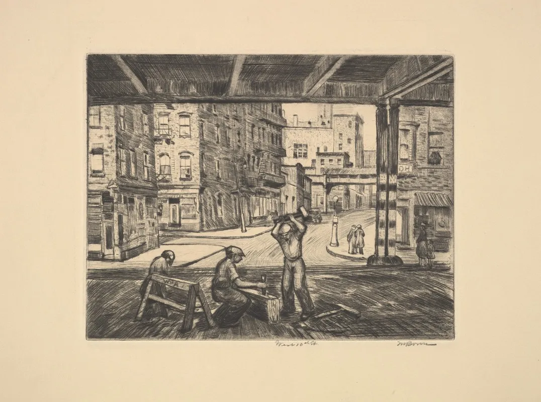 West 10th Street Wall Art by Mortimer Borne - High-Resolution Digital Print