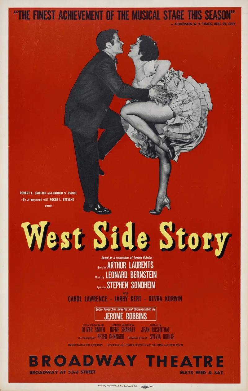 West Side Story 2 Wall Art by Artcraft Lithograph - High-Resolution Digital Print