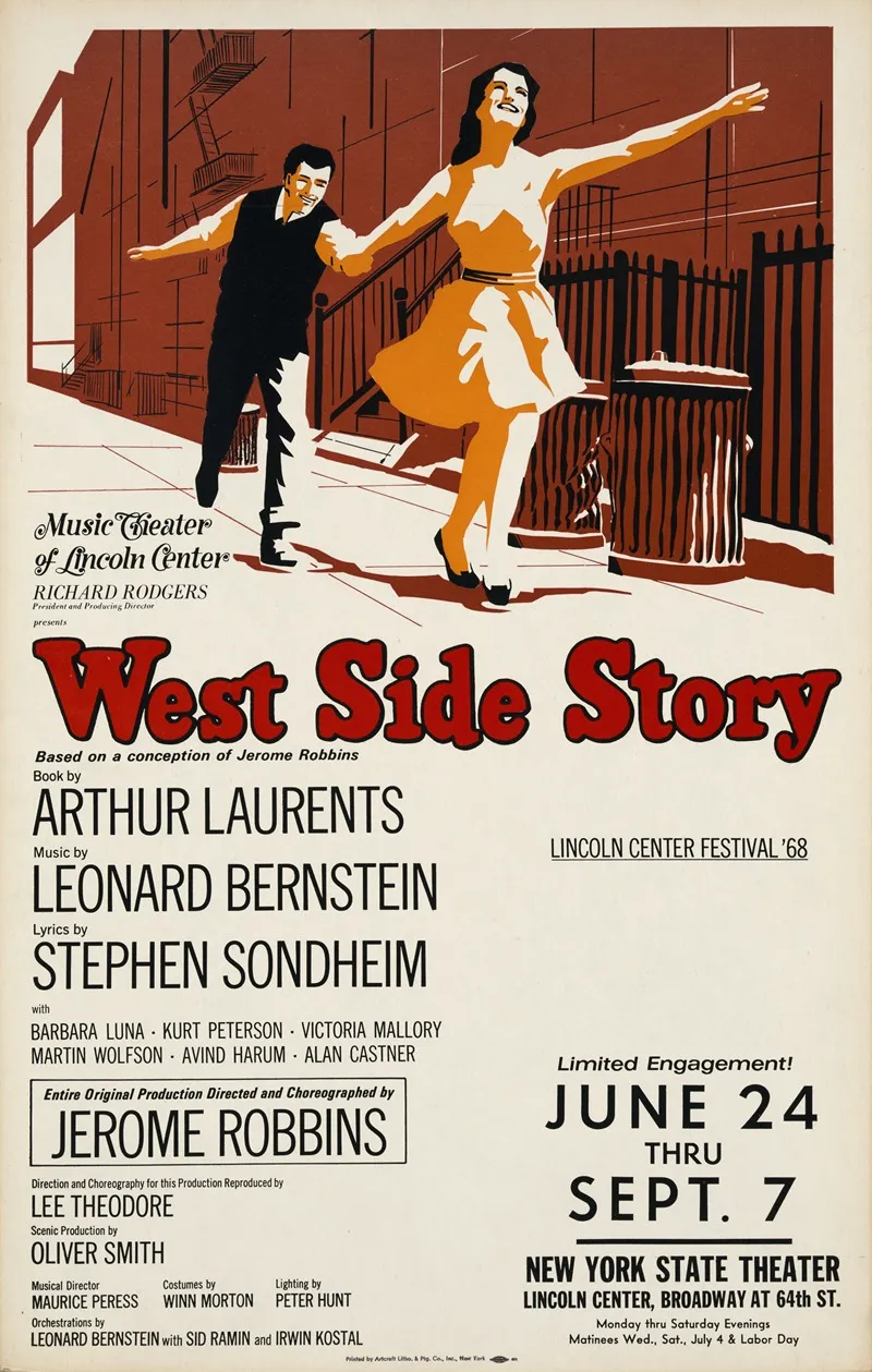 West Side Story Wall Art by Artcraft Lithograph - High-Resolution Digital Print