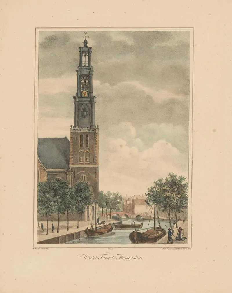 Wester Toren Te Amsterdam Wall Art by Abraham Vinkeles - High-Resolution Digital Print