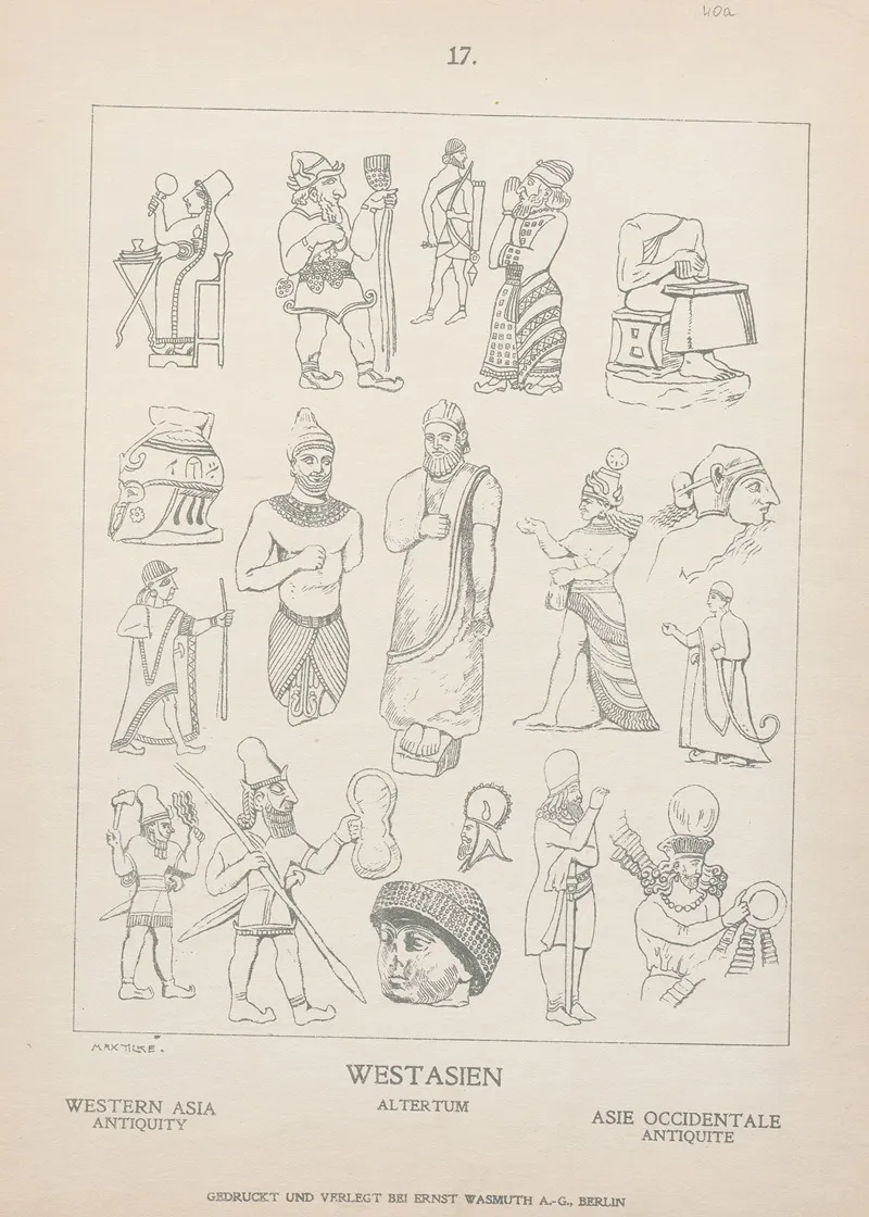 Western Asia Antiquity Wall Art by Adolf Rosenberg - High-Resolution Digital Print