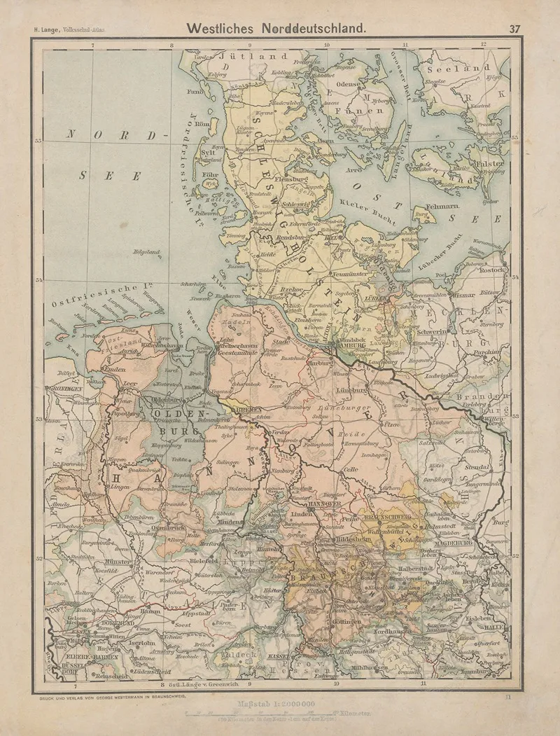 Westliches Norddeutschland Wall Art by Henry Lange - High-Resolution Digital Print