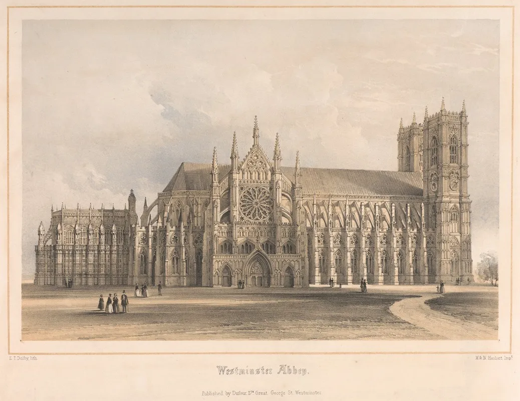 Westminster Abbey 4 Wall Art by Edwin Thomas Dolby - High-Resolution Digital Print