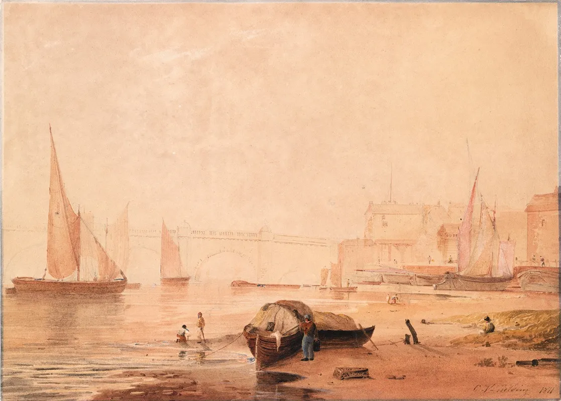 Westminster Bridge London Rebuilt 1862