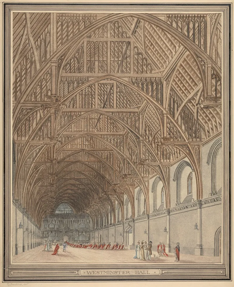 Westminster Hall 3 Wall Art by George Hawkins - High-Resolution Digital Print