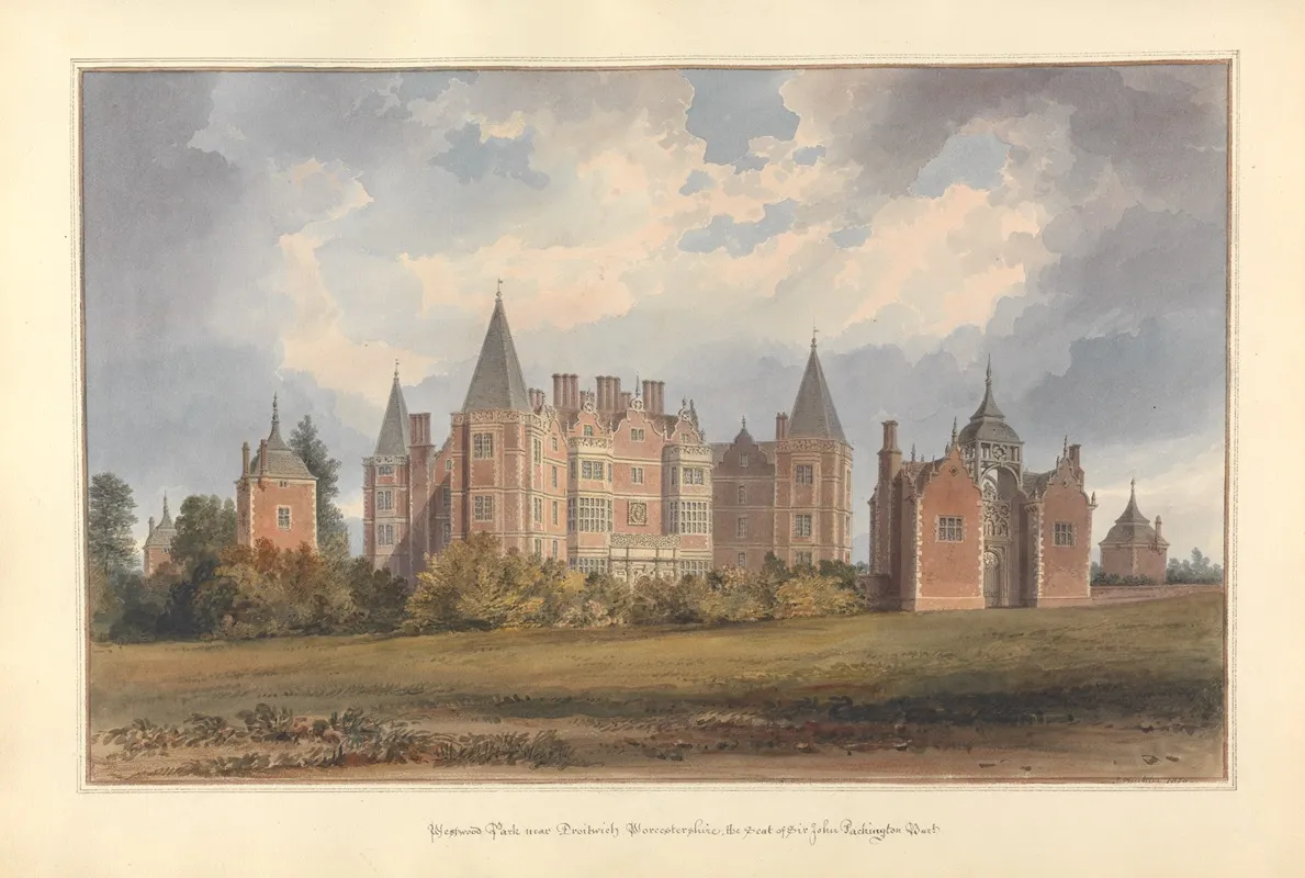 Westwood Park Near Droitwich Worcestershire The Seat Of Sir John Packington Bart