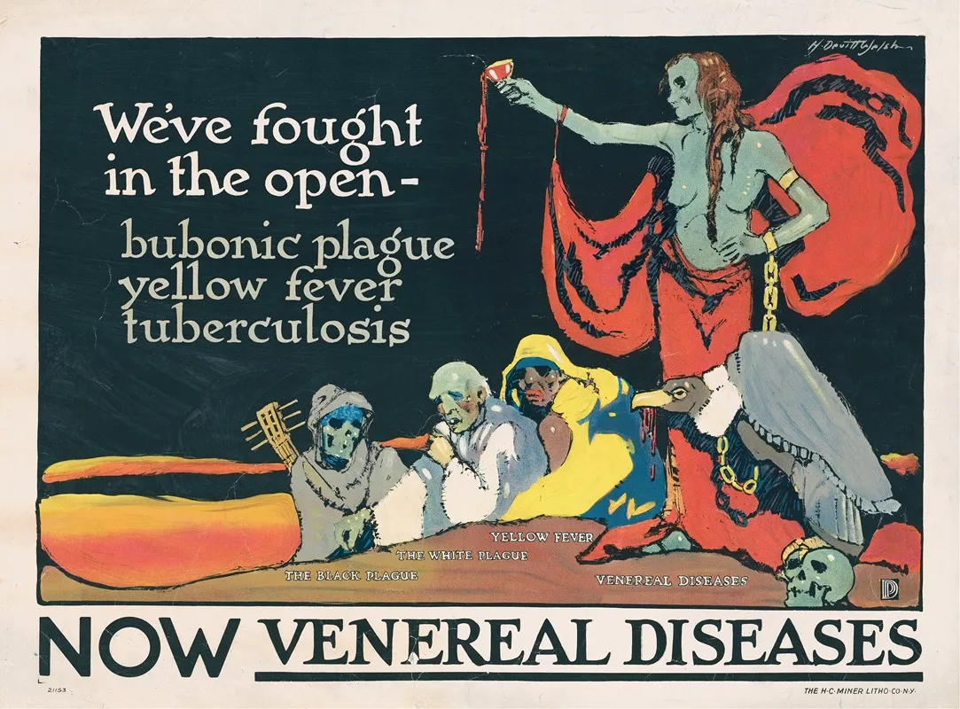 Weve Fought In The Open Bubonic Plague Yellow Fever Tuberculosis Now Venereal Diseases Wall Art by Horace Devitt Welsh - High-Resolution Digital Print