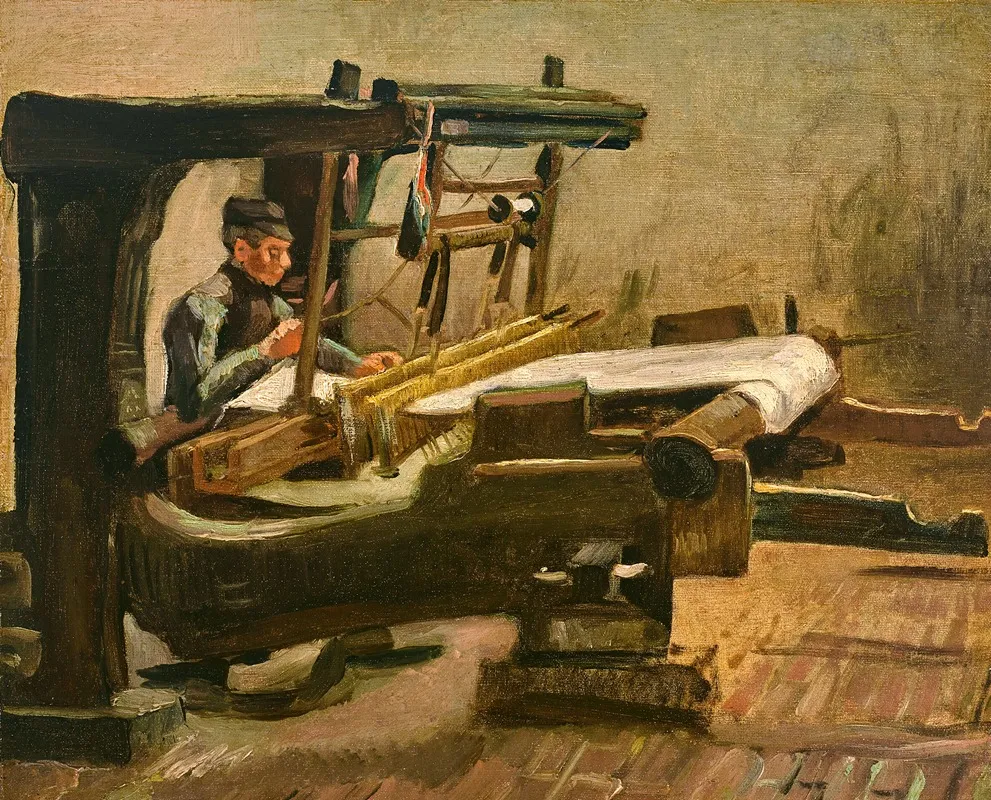Wever Naar Rechts Gekeerd Weaver Facing Right Wall Art by Vincent van Gogh - High-Resolution Digital Print