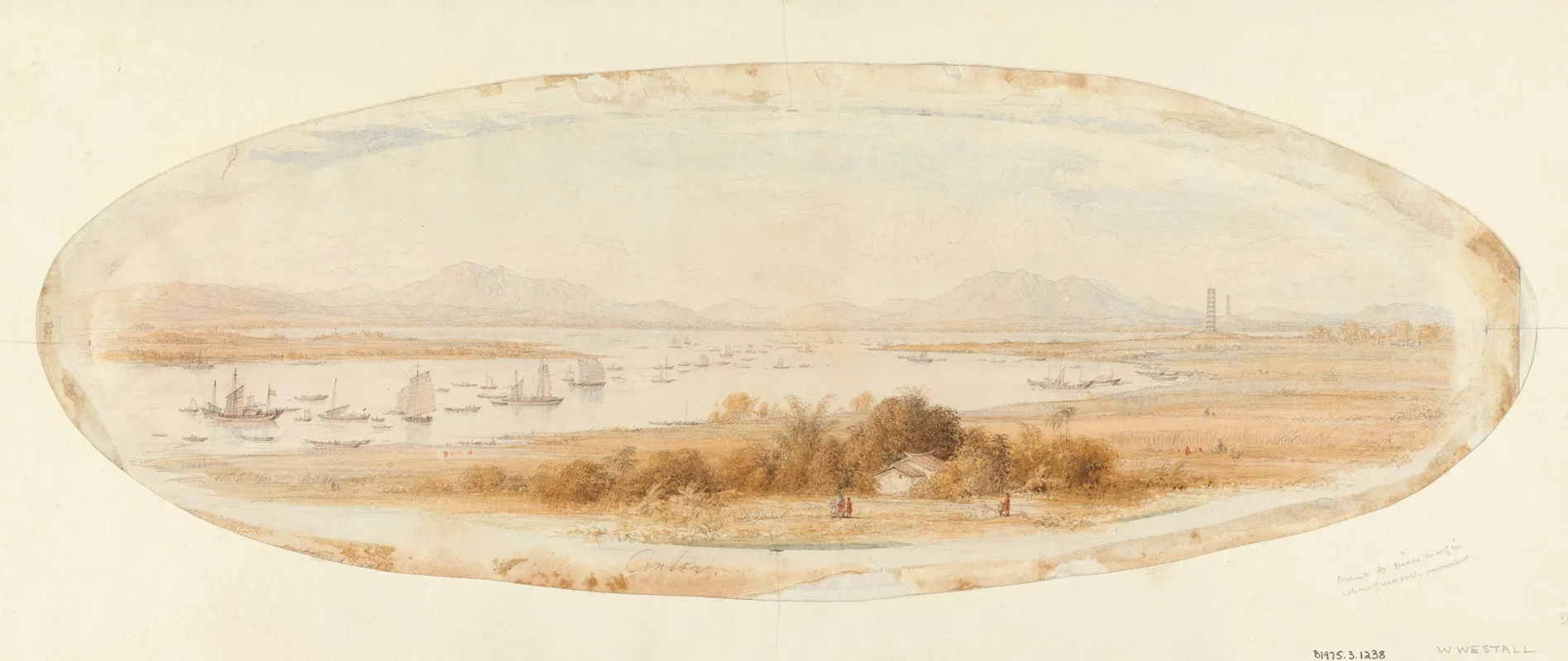 Whampoa And The Canton River Wall Art by William Westall - High-Resolution Digital Print