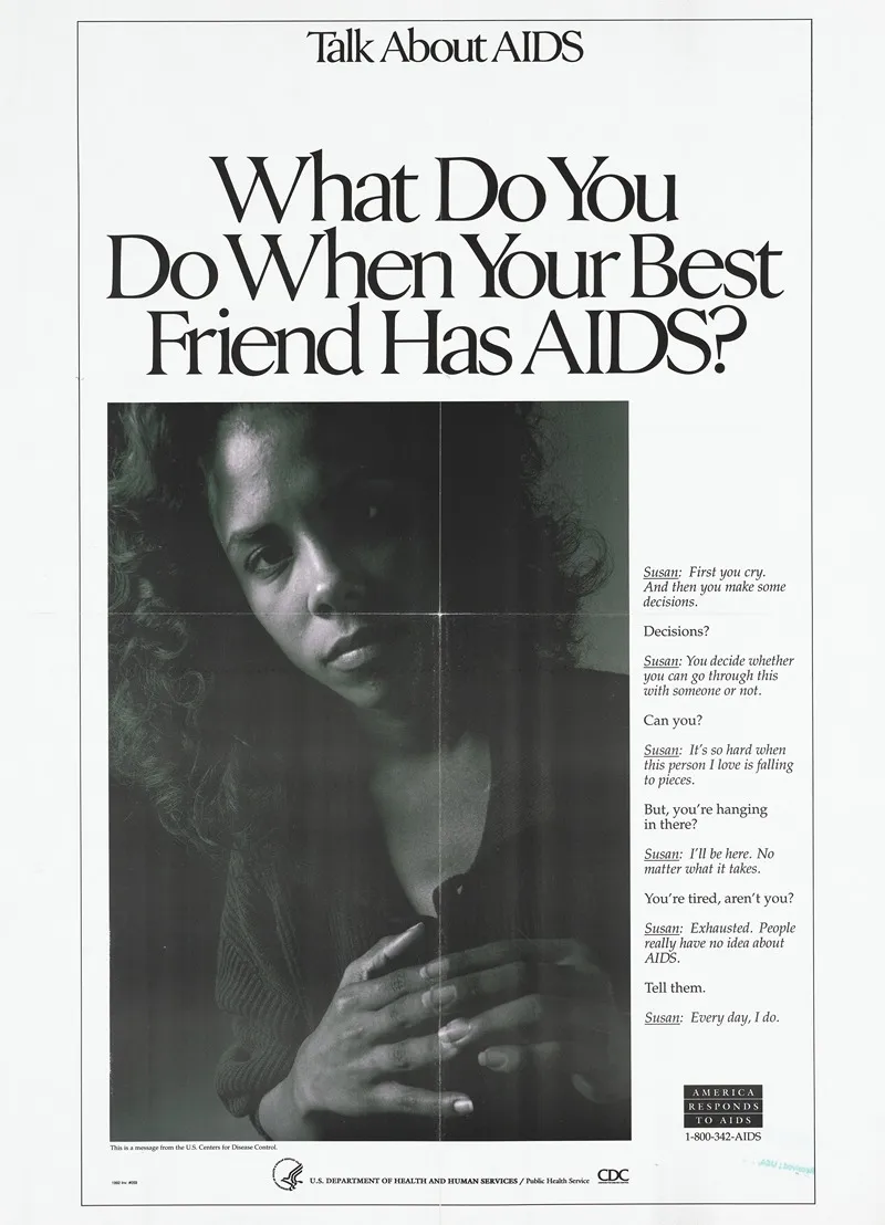 What Do You Do When Your Best Friend Has Aids Wall Art by Centers for Disease Control and Prevention - High-Resolution Digital Print