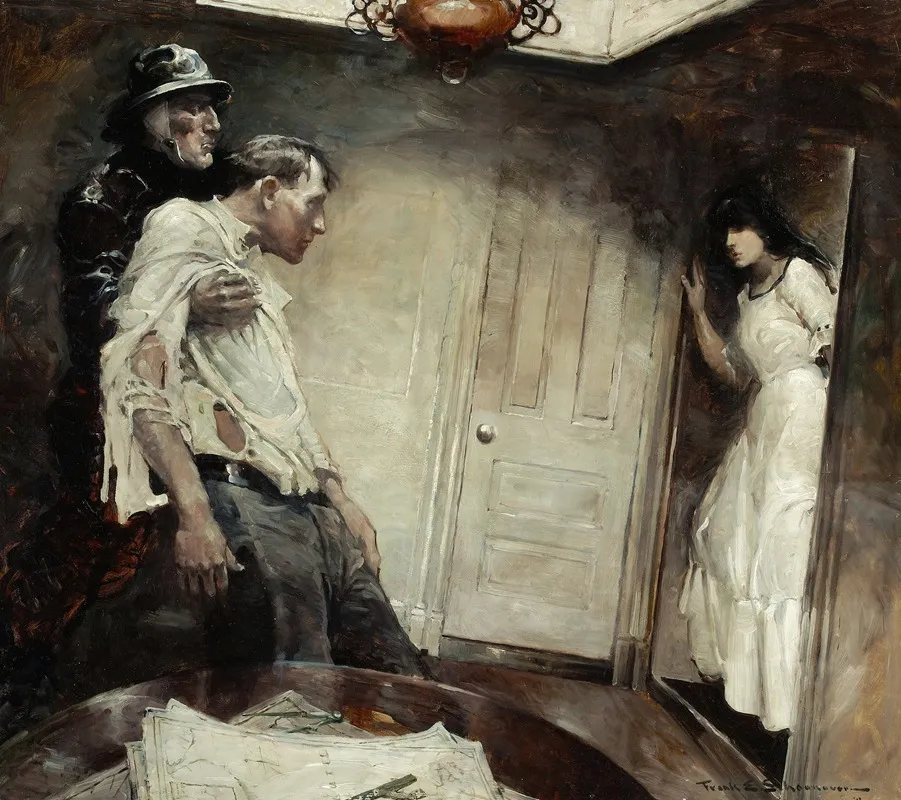 What Happened Here Wall Art by Frank Earle Schoonover - High-Resolution Digital Print