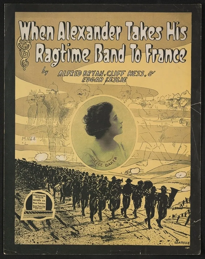 When Alexander Takes His Ragtime Band To France Wall Art by Anonymous - High-Resolution Digital Print