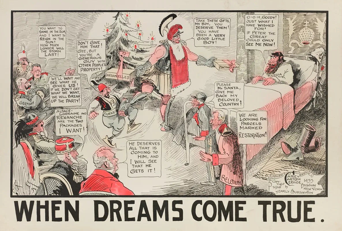 When Dreams Come True Wall Art by Carey Cartoon Service - High-Resolution Digital Print
