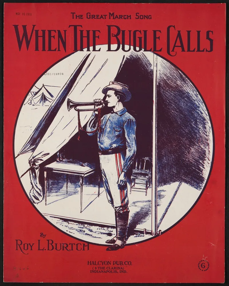When The Bugle Calls The Great Soldier March Song Wall Art by Anonymous - High-Resolution Digital Print