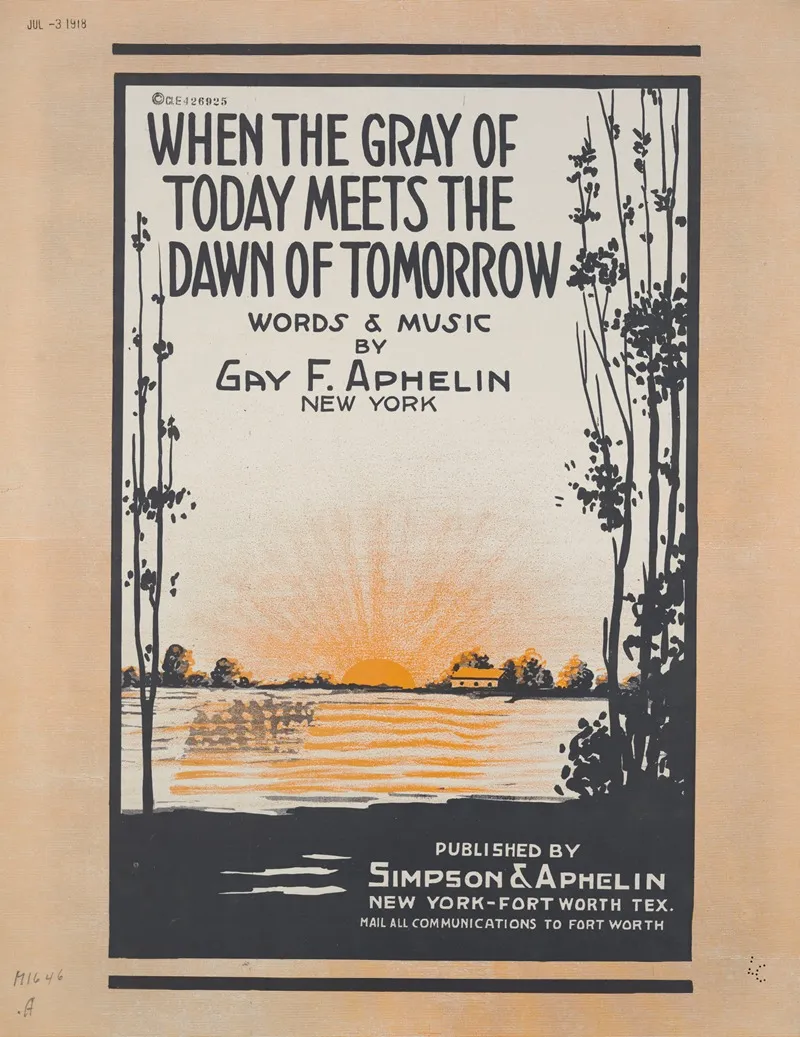 When The Gray Of Today Meets The Dawn Of Tomorrow Wall Art by Anonymous - High-Resolution Digital Print