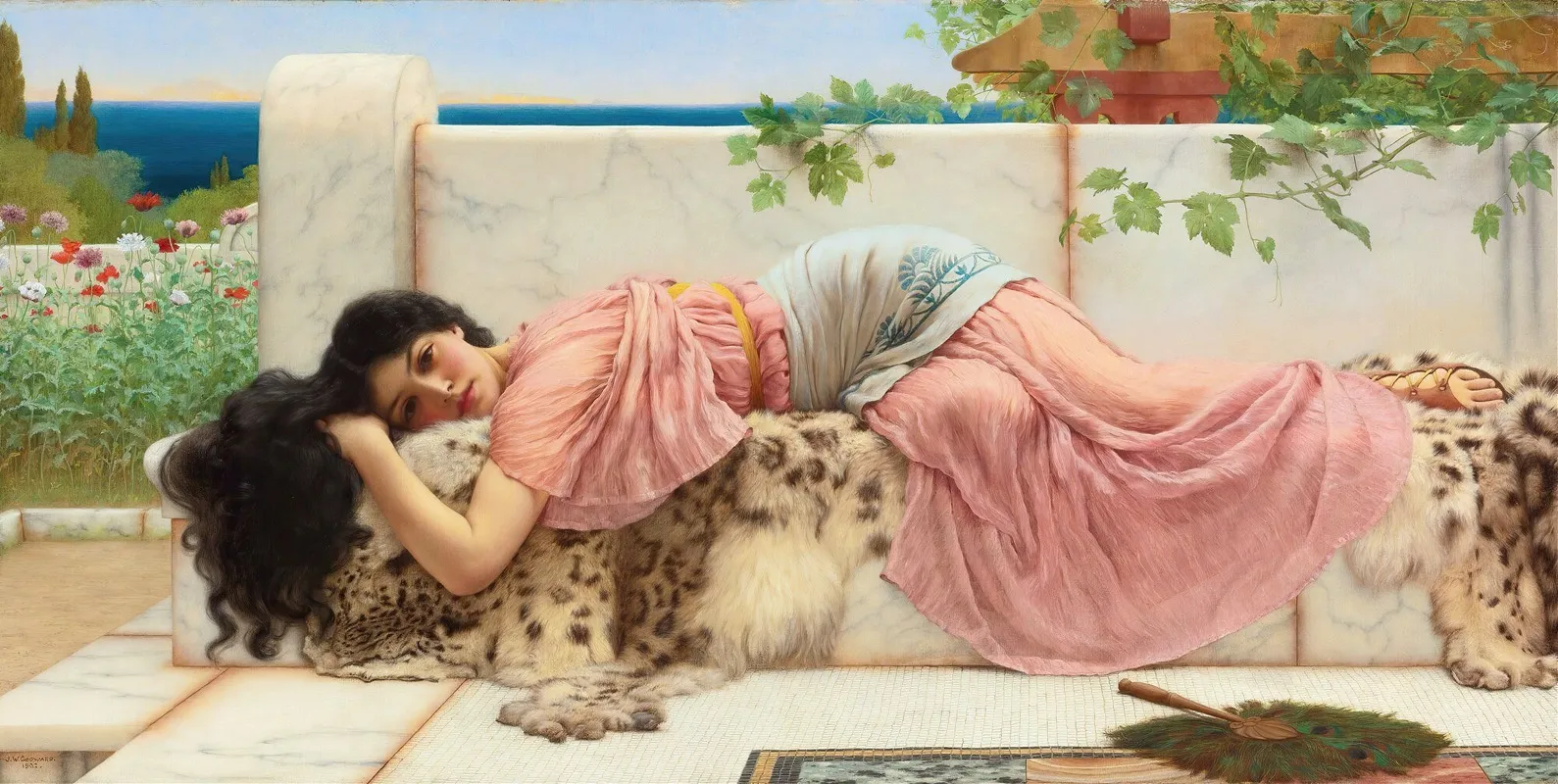 When The Heart Is Young Wall Art by John William Godward - High-Resolution Digital Print