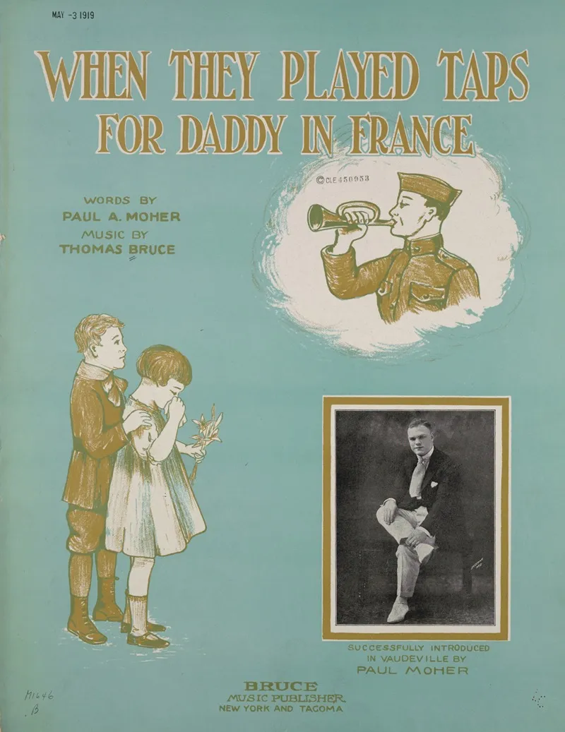 When They Played Taps For Daddy In France Wall Art by Anonymous - High-Resolution Digital Print