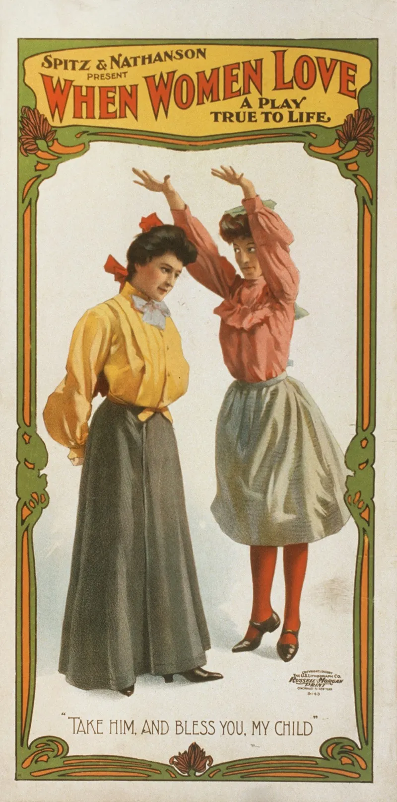 When Women Love A Play True To Life 3 Wall Art by U.S. Lithograph Co. - High-Resolution Digital Print