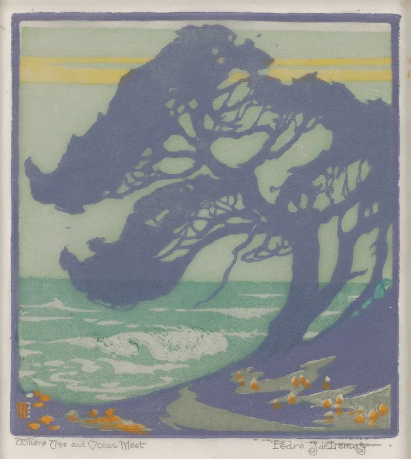 Where Tree And Ocean Meet Wall Art by Pedro de Lemos - High-Resolution Digital Print