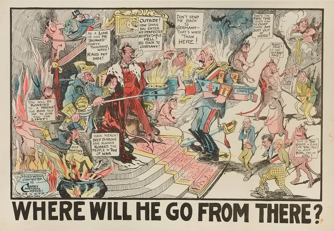 Where Will He Go From Here Wall Art by Carey Cartoon Service - High-Resolution Digital Print