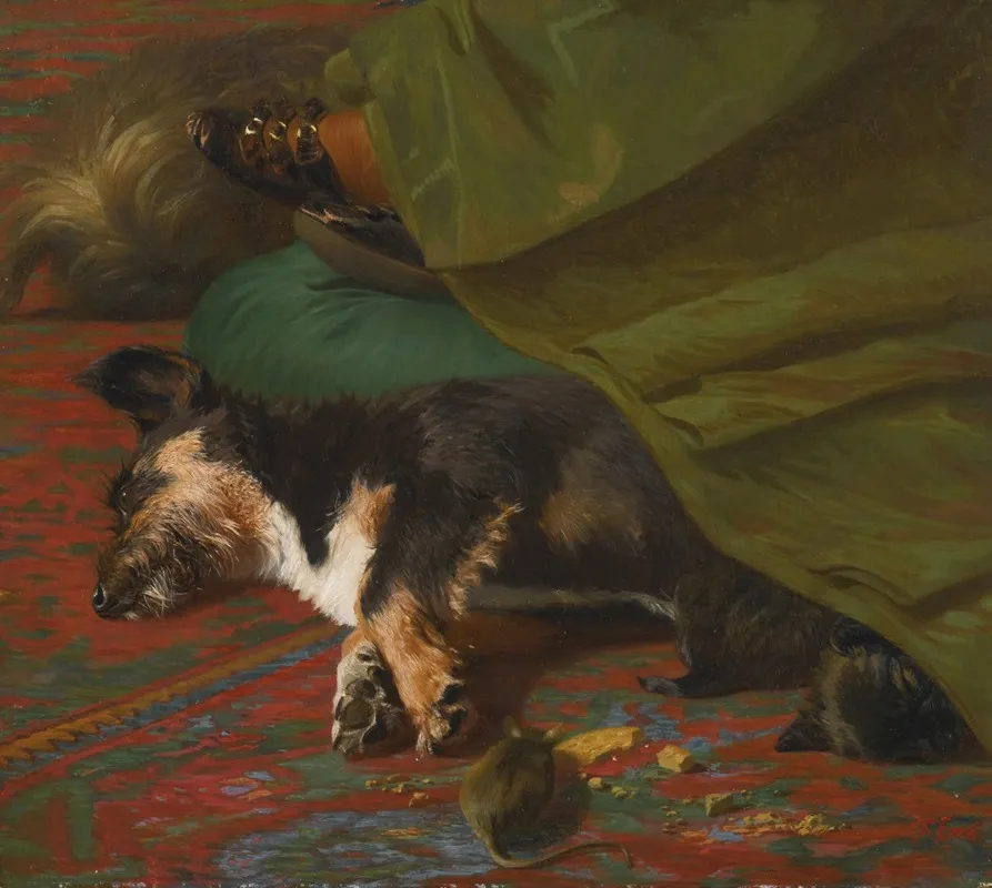 While Sleeping Dogs Lie Wall Art by John Emms - High-Resolution Digital Print